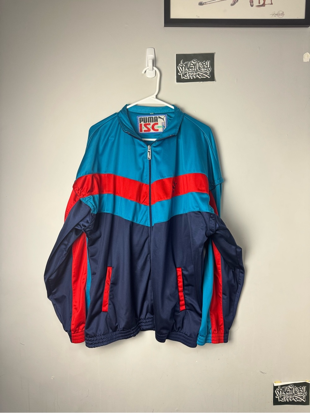 Vintage Puma ISC Color Blocking Jacket